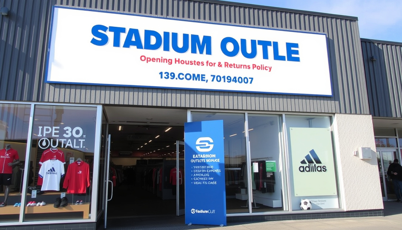 Stadium Outlet Kotka: osoite, aukioloajat ja palautus