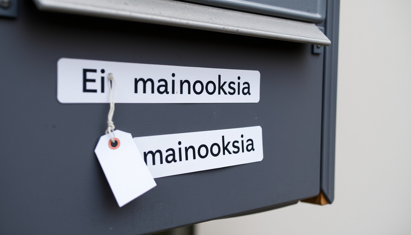 Ei mainoksia tarra – ostopaikat, hinta ja asennusohjeet