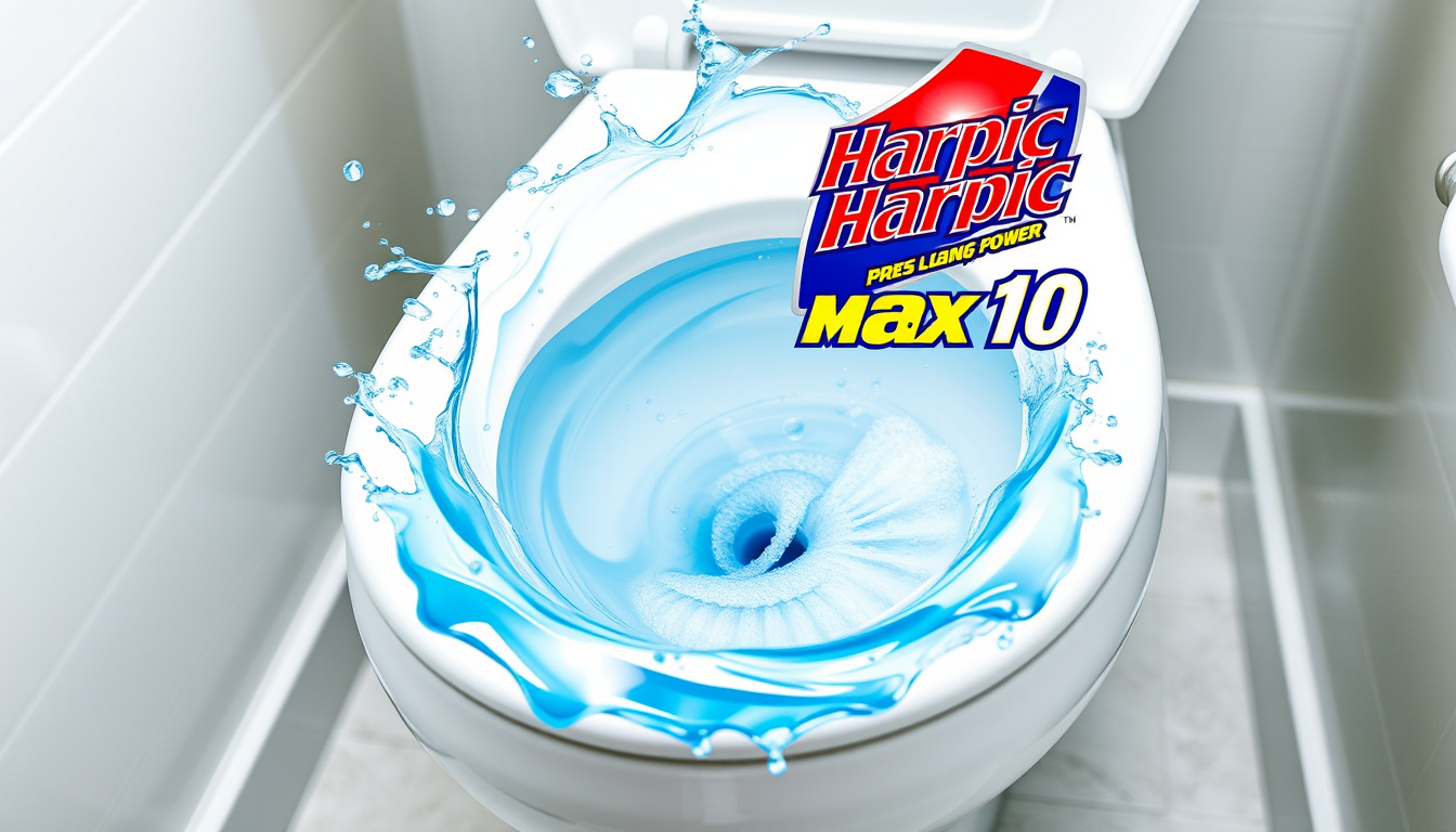 Harpic Power Plus Max 10: Tehokas WC-puhdistaja 10x