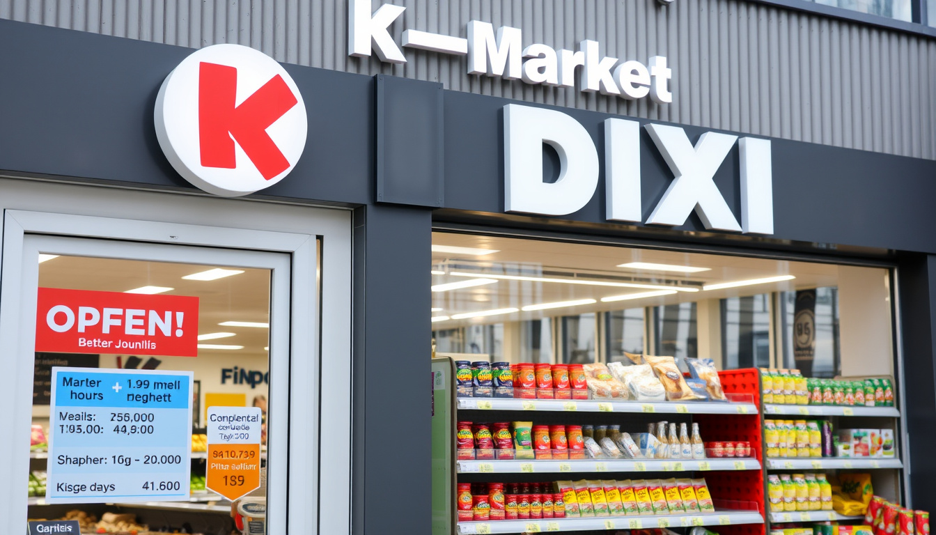 K-Market DIXI – aukioloajat,  ijainti, kauppia  ja hintavertailu