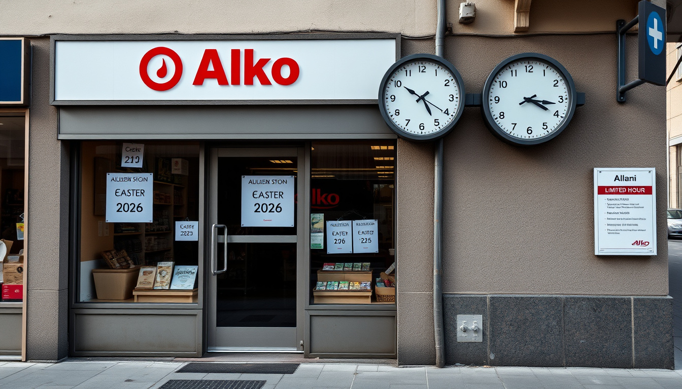Alko aukioloajat pääsiäinen 2026 – Tarkat aukiolot