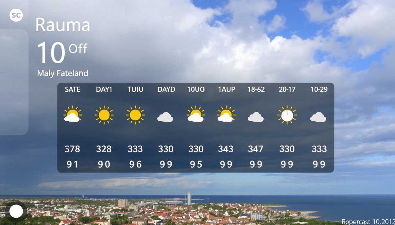 Foreca sää Rauma – Tarkka ennuste 10 vrk