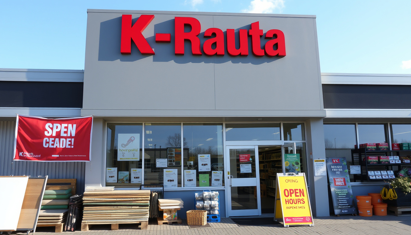 K-Rauta Lielahti – aukioloajat, tarjoukset ja yhteystiedot