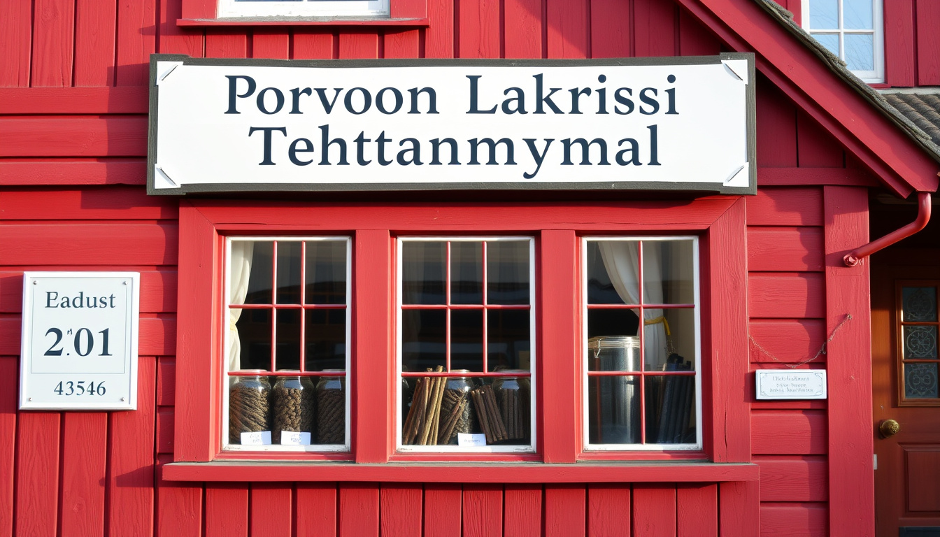 Porvoon lakritsi tehtaanmyymälä – aukiolo ja osoite